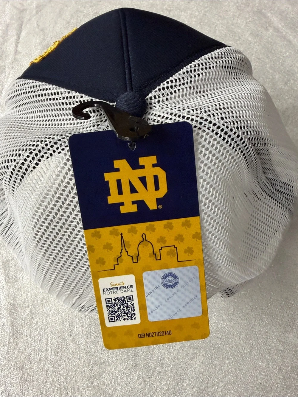 ’47 Navy Notre Dame Patch Trucker Hat with Pearls